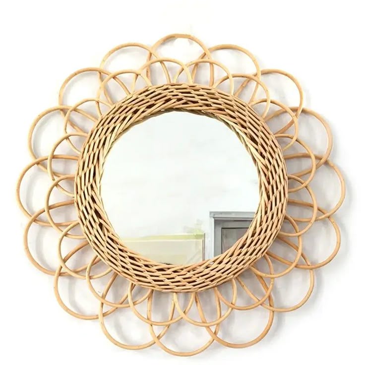 Natural Rattan Wall Mirror